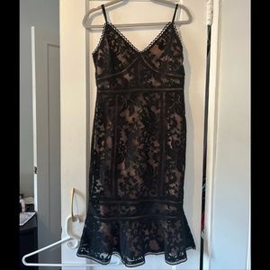 Lulu’s Black midi Dress NWT